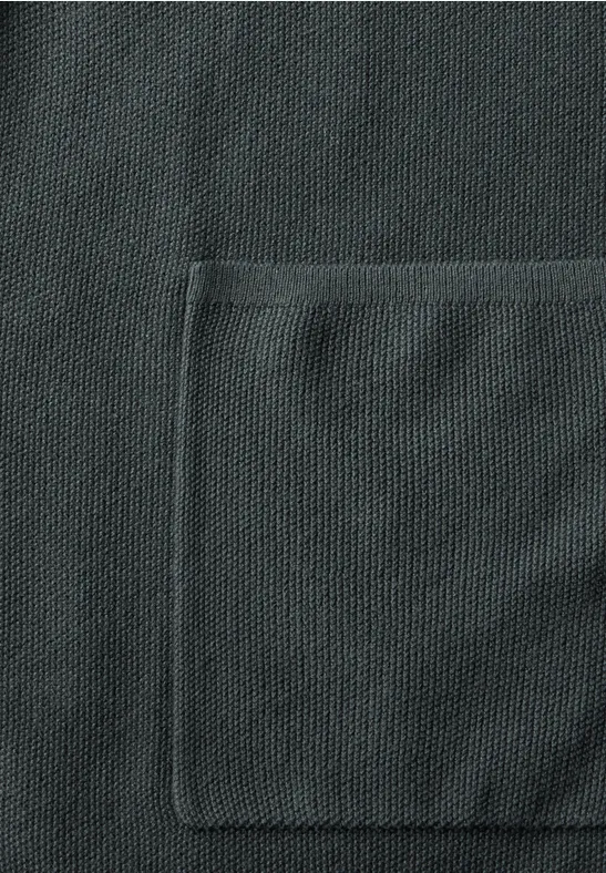 Offener Feinstrick Cardigan slate khaki