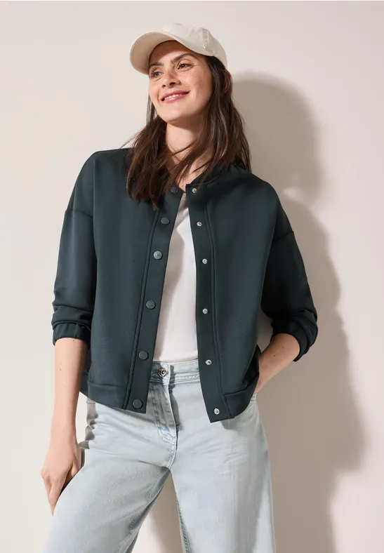 Silk-Touch Blouson slate khaki