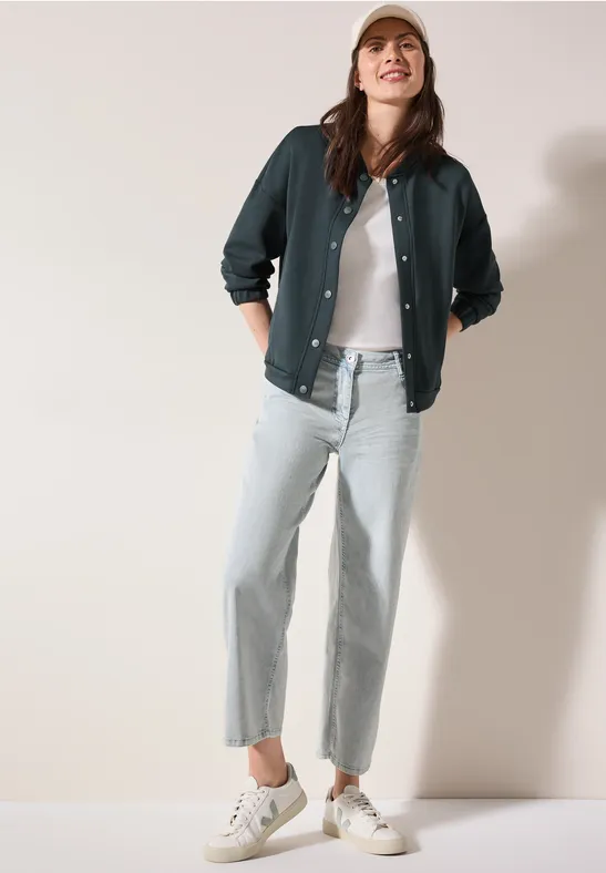 Silk-Touch Blouson slate khaki