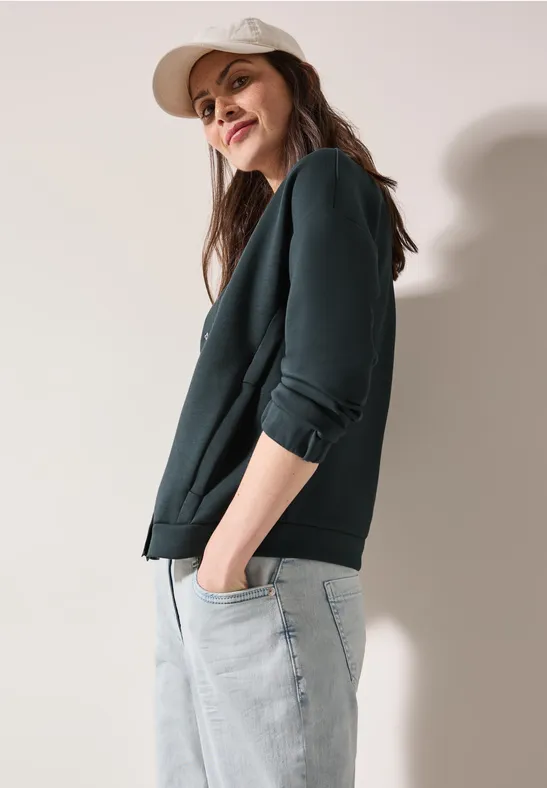 Silk-Touch Blouson slate khaki