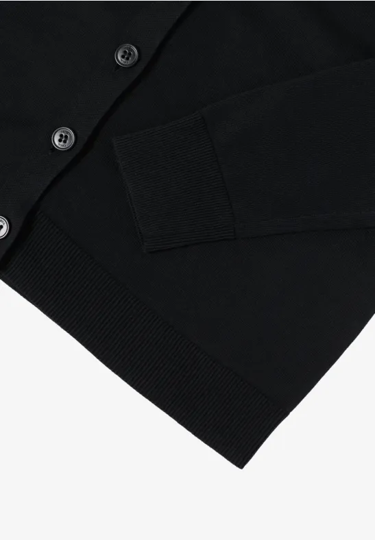V-Neck Cardigan Black