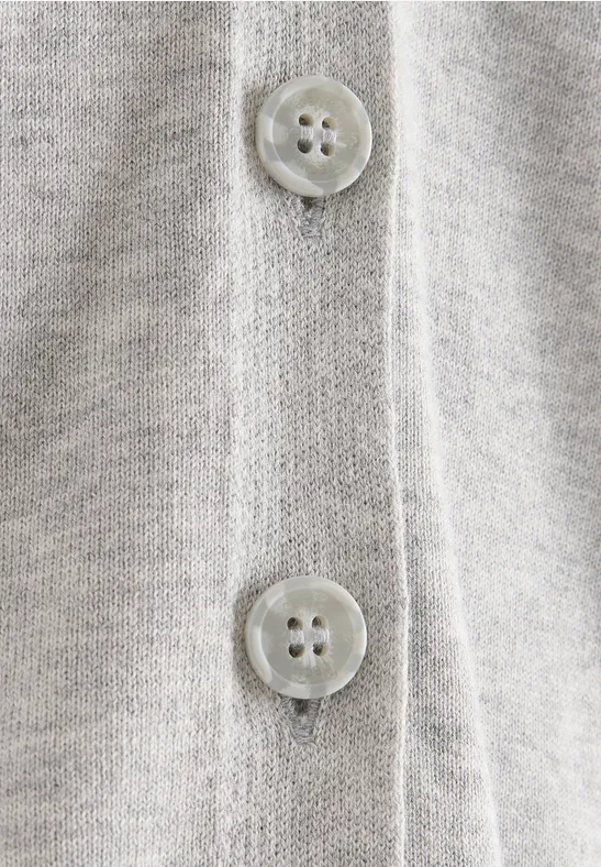 V-Neck Cardigan chalk grey melange