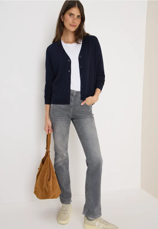 V-Neck Cardigan urban dark blue