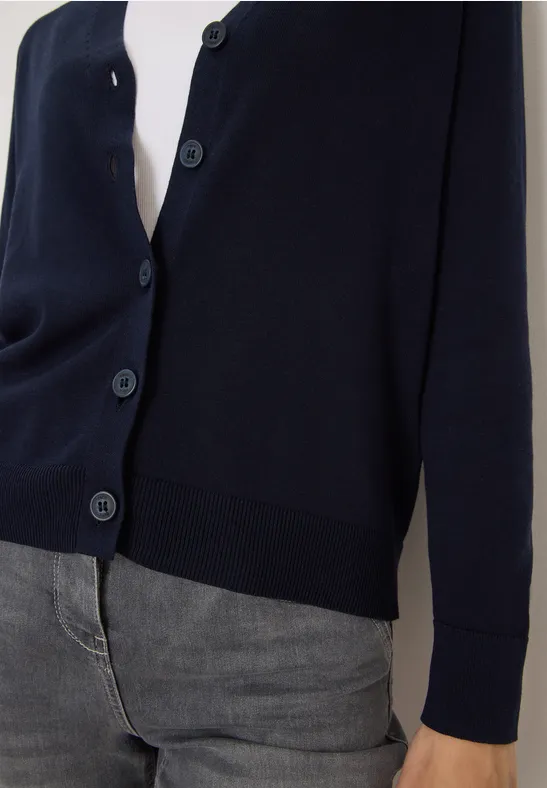 V-Neck Cardigan urban dark blue