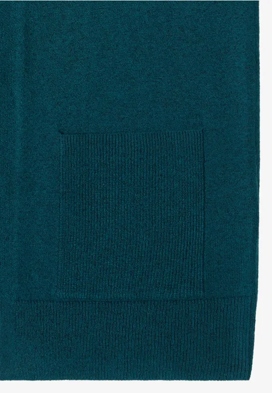 Offener Cosy Cardigan deep lake green
