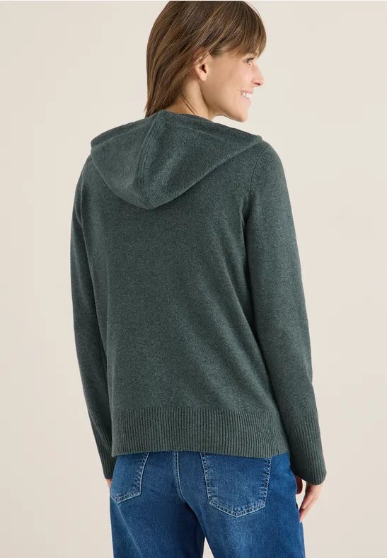 Cardigan mit Kapuze active khaki melange