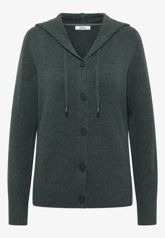 Cardigan mit Kapuze active khaki melange