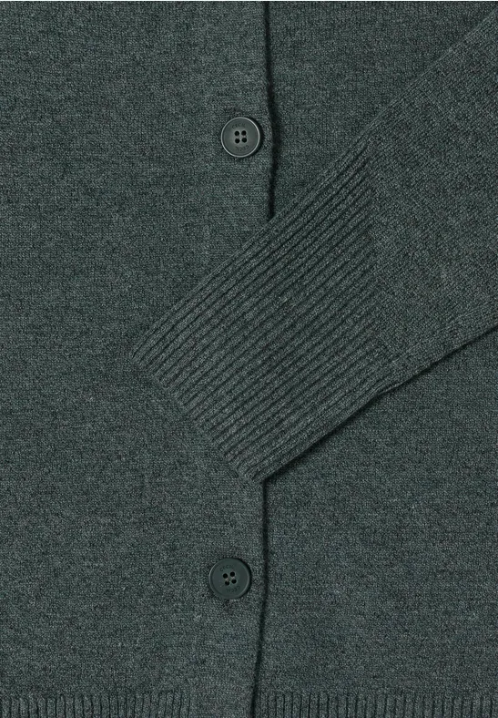 Cardigan mit Kapuze active khaki melange