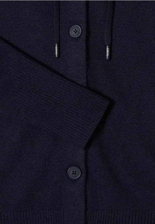 Cardigan mit Kapuze urban dark blue