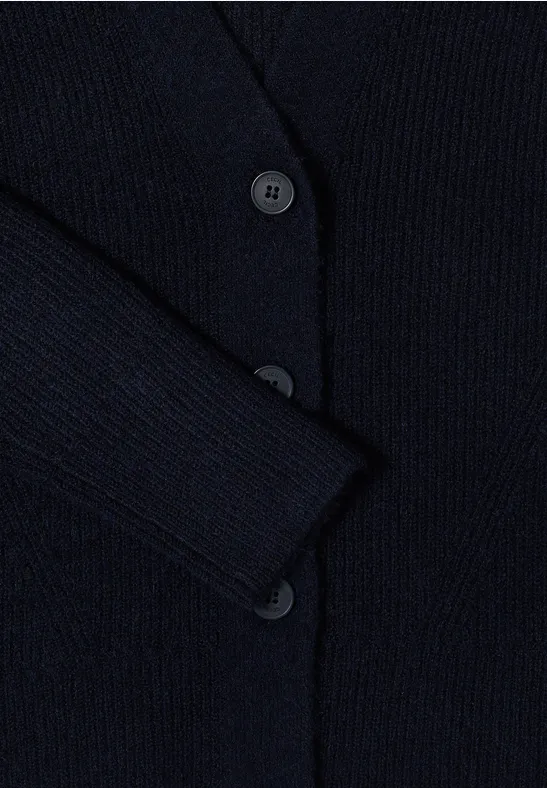 Cardigan avec détail structuré urban dark blue