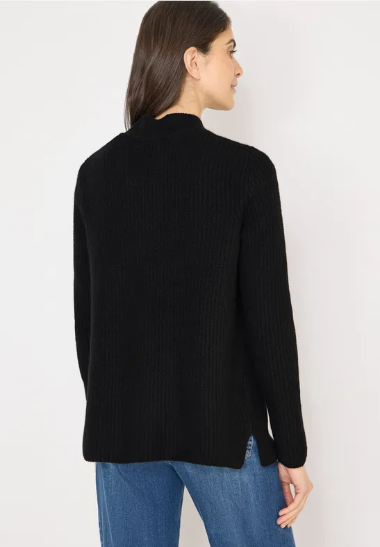 Cardigan cosy ouvert Black