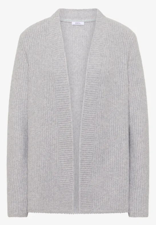 Offener Cosy Cardigan luna grey melange