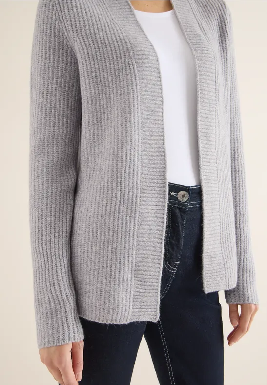 Offener Cosy Cardigan luna grey melange