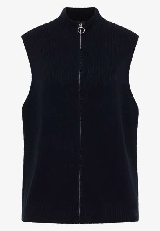 Weste mit Rippstruktur urban dark blue
