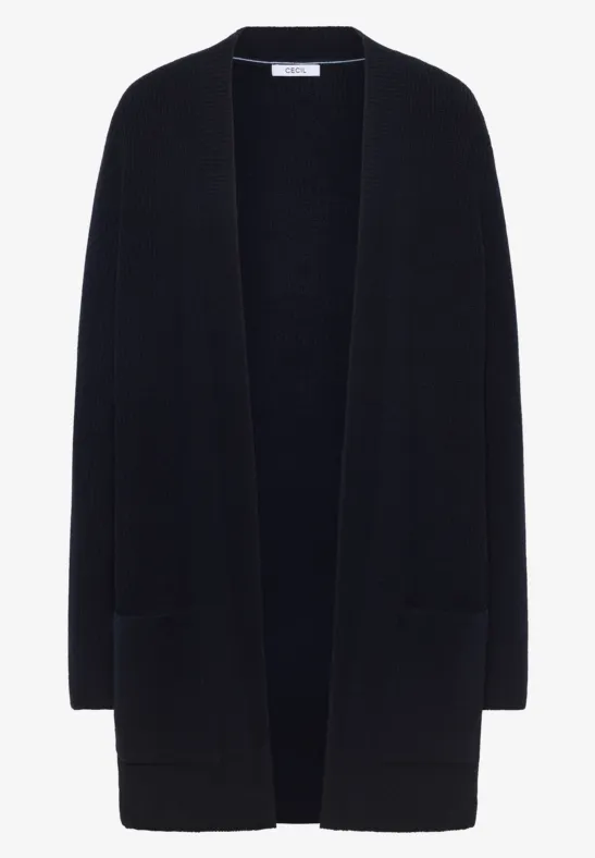 Offener Struktur-Cardigan urban dark blue
