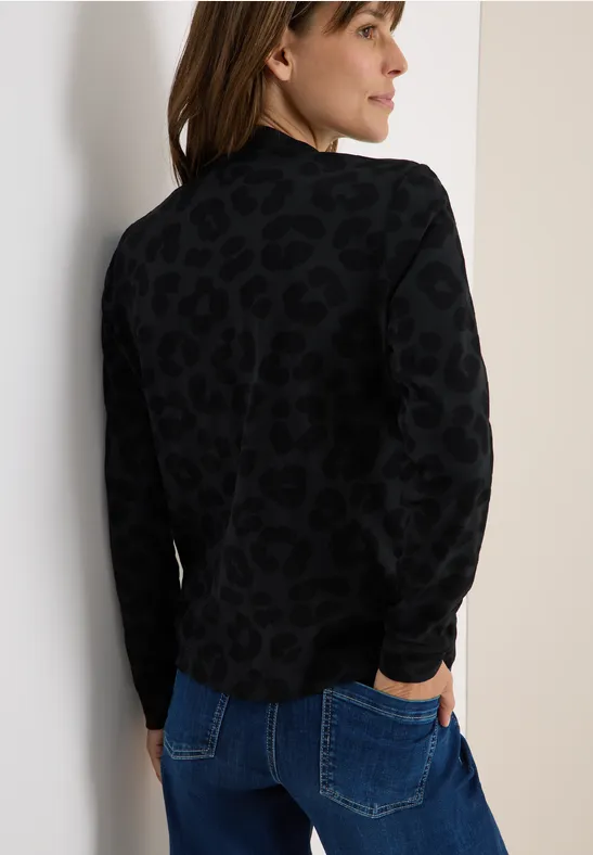 Leo Jacquard Jacke Black