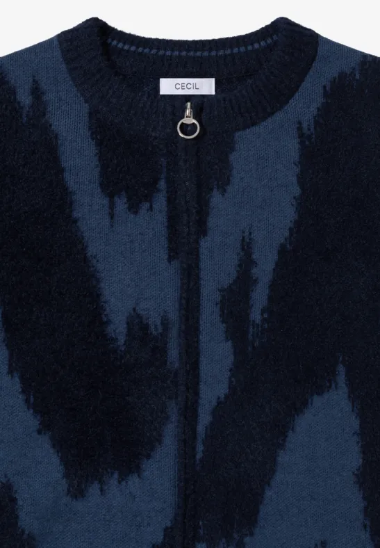 Federgarn Cardigan urban dark blue