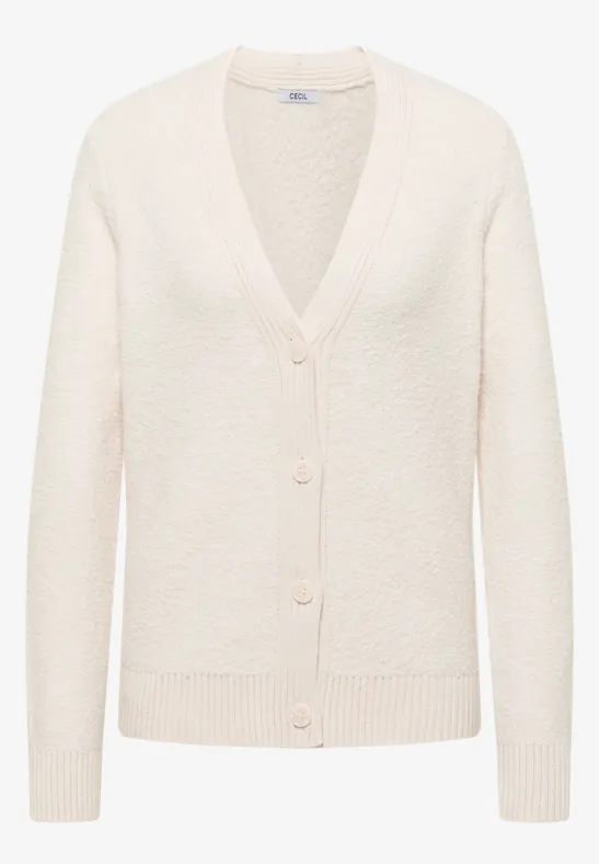 Softer Bouclé Cardigan light greige