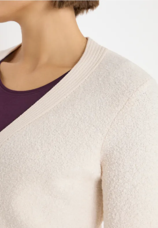 Softer Bouclé Cardigan light greige