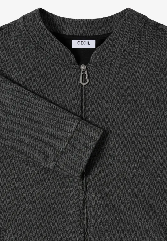Herringbone Jacke Black