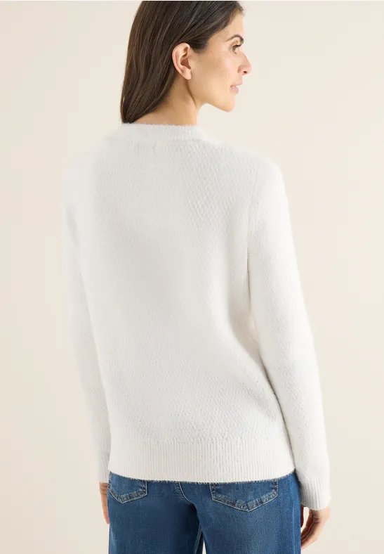 Federgarn Cardigan light greige