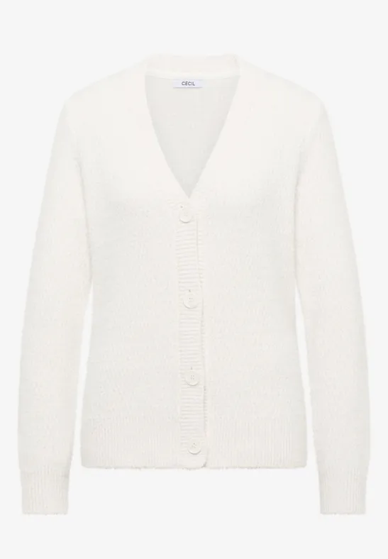 Federgarn Cardigan light greige