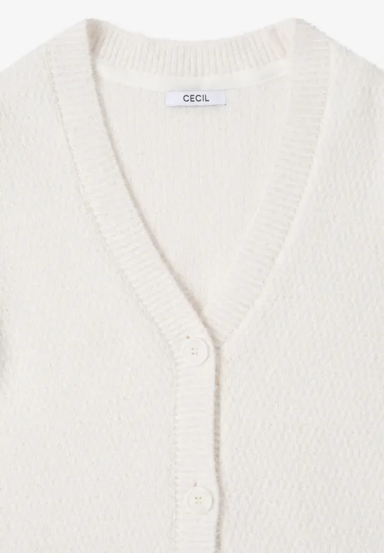 Federgarn Cardigan light greige