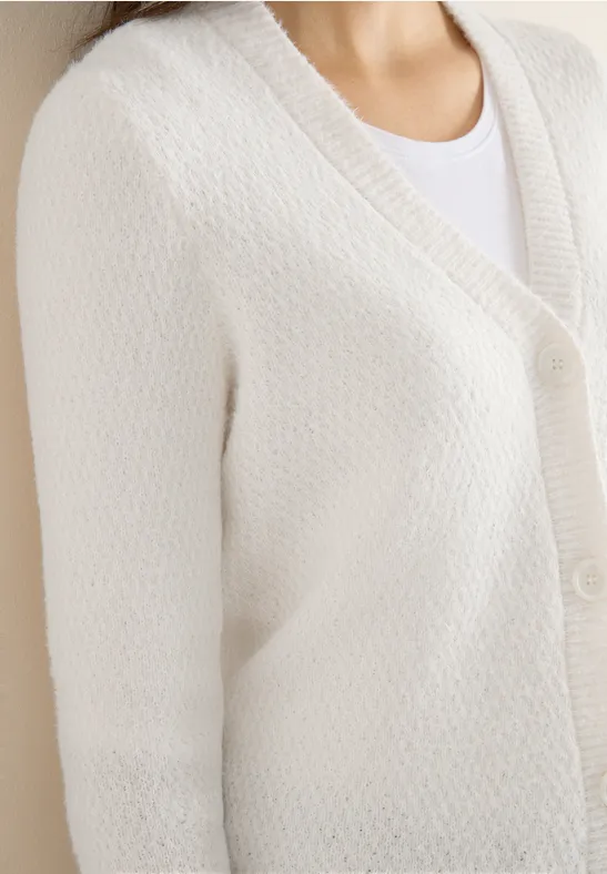 Federgarn Cardigan light greige