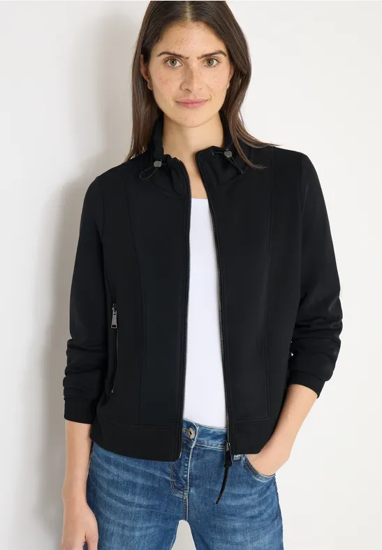 Sportive Sweatjacke Black