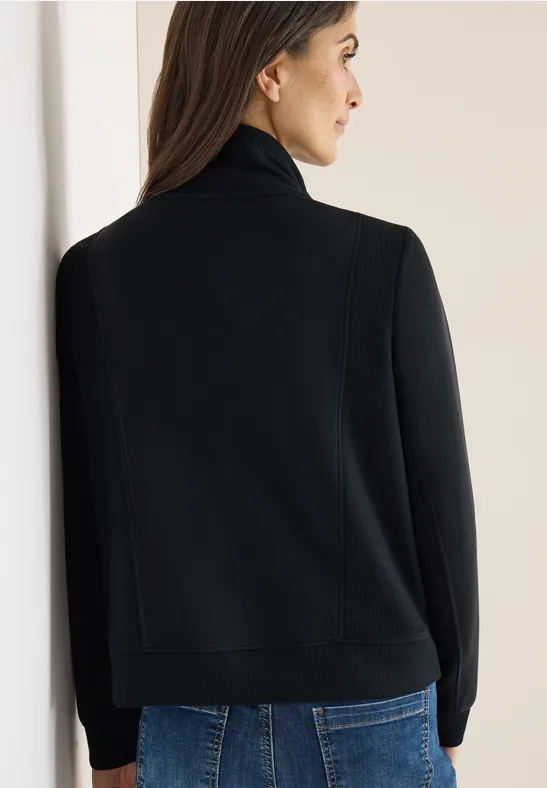 Sportive Sweatjacke Black