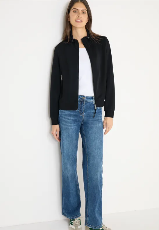 Sportive Sweatjacke Black