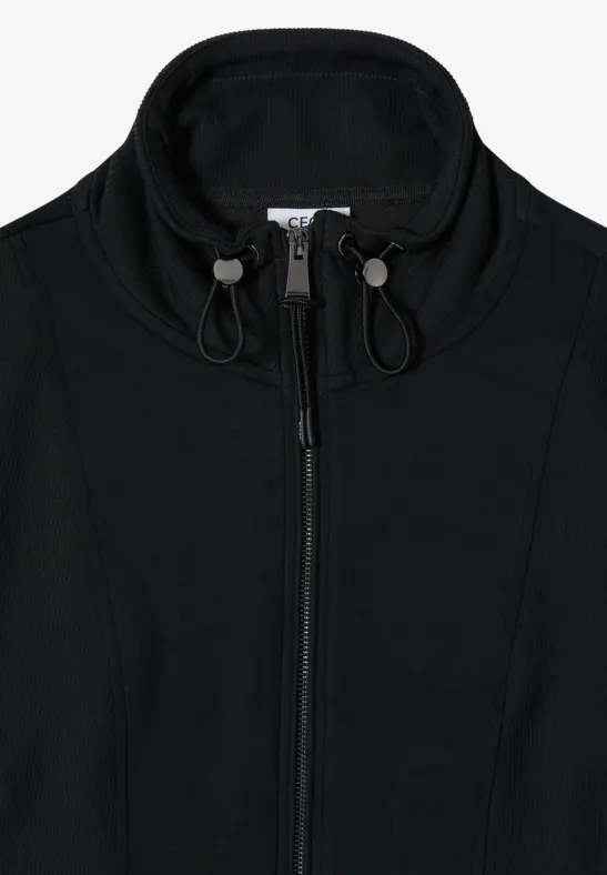 Sportive Sweatjacke Black