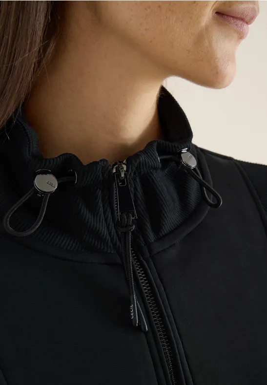 Sportive Sweatjacke Black