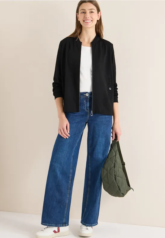 Blouson mit Glitzer-Tape Black