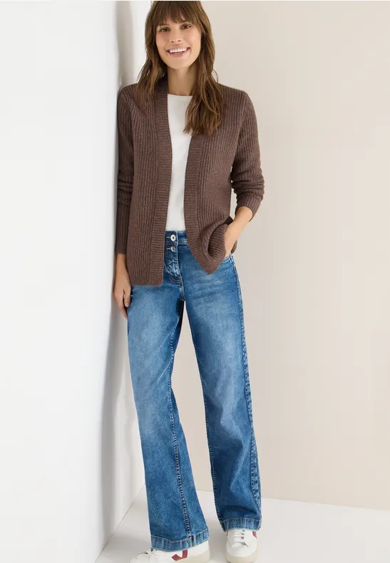 Cardigan structuré mushroom taupe melange