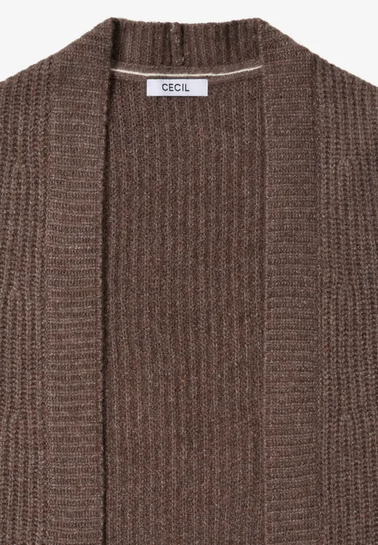 Cardigan structuré mushroom taupe melange