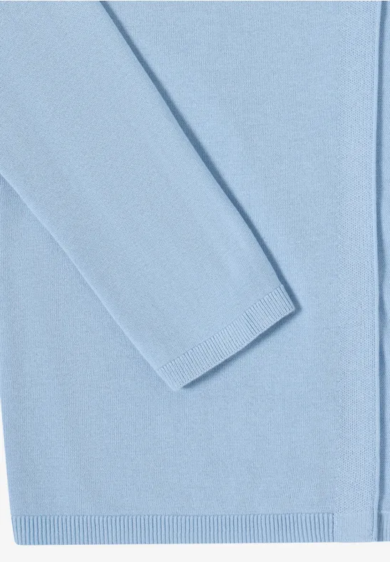 Basic Cardigan in offener Passform light sky blue