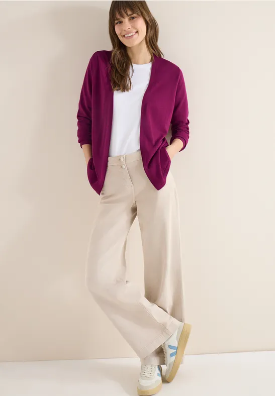 Cardigan de base magenta purple