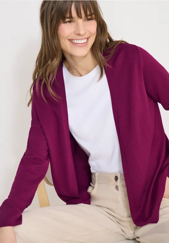 Cardigan de base magenta purple