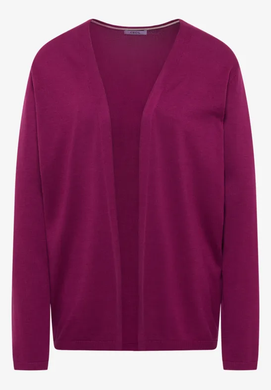Cardigan de base magenta purple