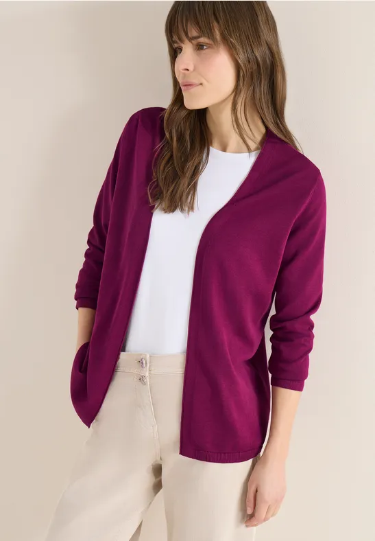 Cardigan de base magenta purple
