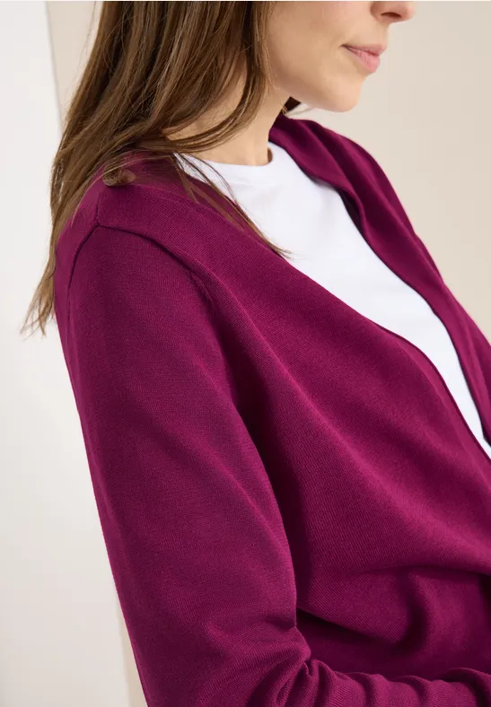 Cardigan de base magenta purple