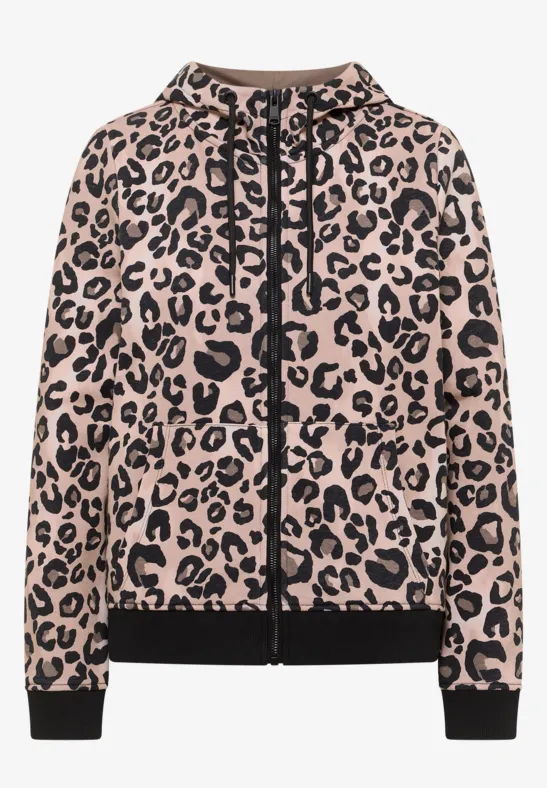 Sweat à capuche Leo urban taupe