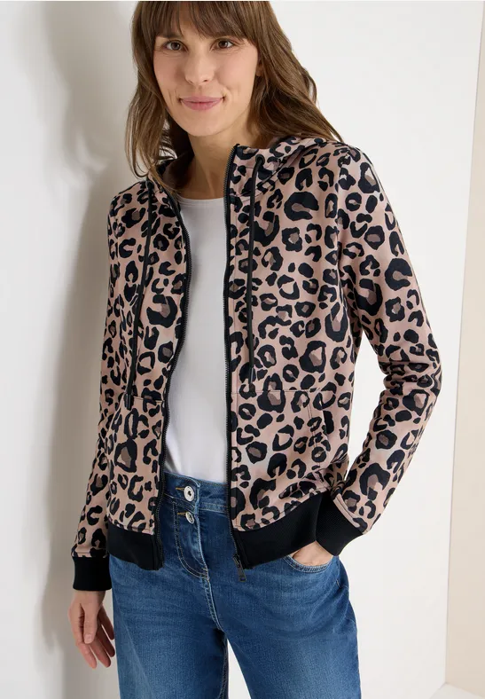 Sweat à capuche Leo urban taupe