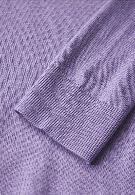 Pull en maille fine lilac melange