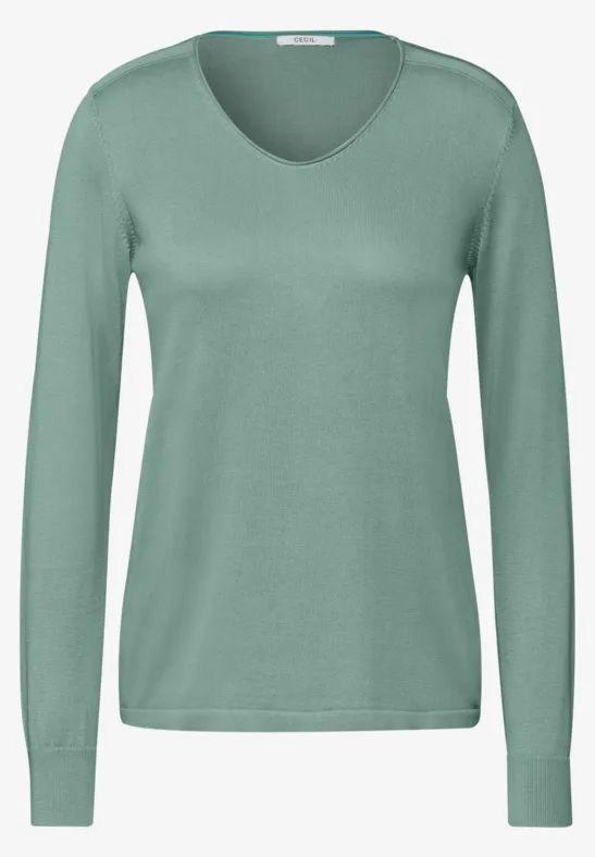 Sweter glaced salvia green