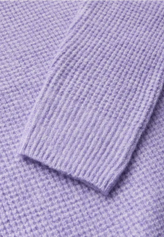 Pull structuré wild lilac melange
