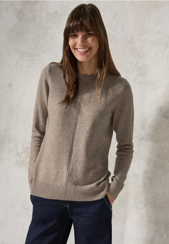 Pull douillet dark taupe melange