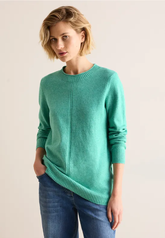 Kuscheliger Pullover aventurine green melange
