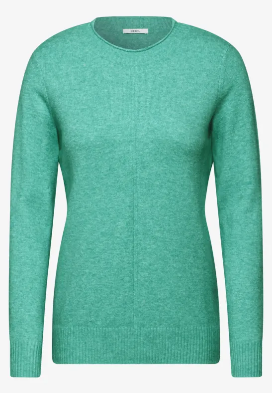Kuscheliger Pullover aventurine green melange